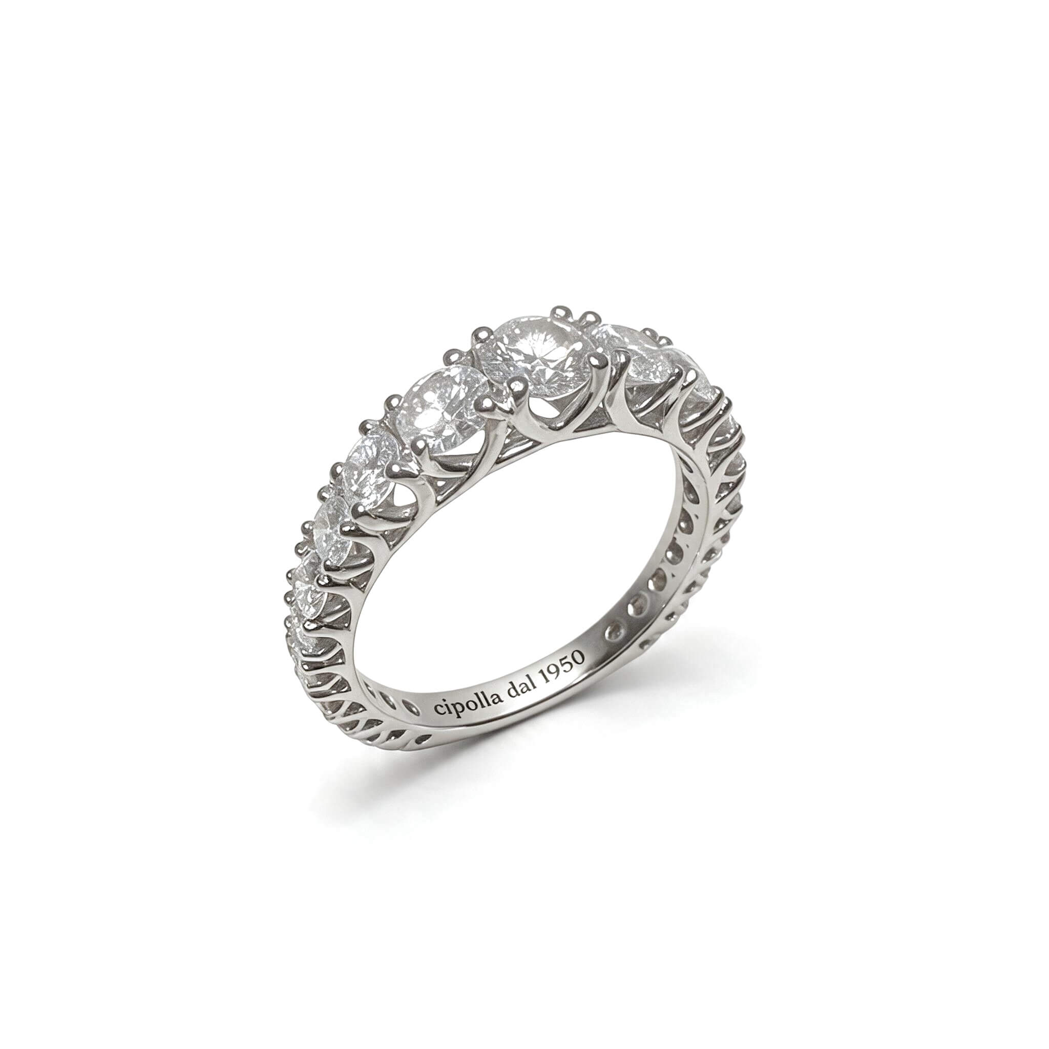 EROS diamond veretta solitaire ring art.AN2073