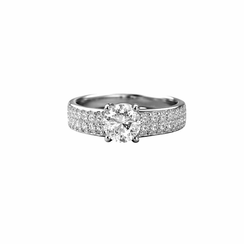 ANELLO IN ORO 18 KT E  ZIRCONI ART. ANELLOZ21