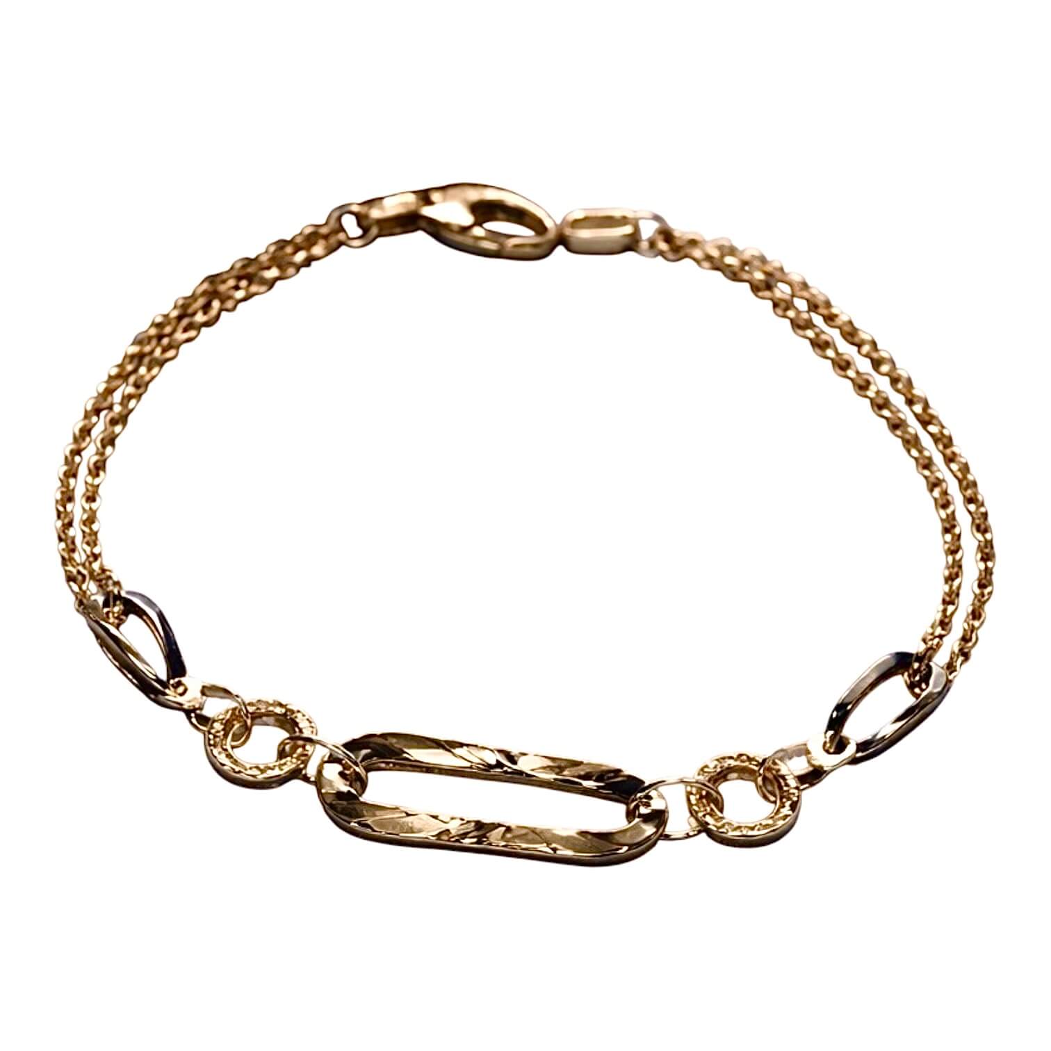 BRACCIALE CATENA BICOLORE ORO CIPOLLA GIOIELLI gioielleria palermo BRACCIALE-CATENA-BICOLORE-ORO-CIPOLLA-GIOIELLI