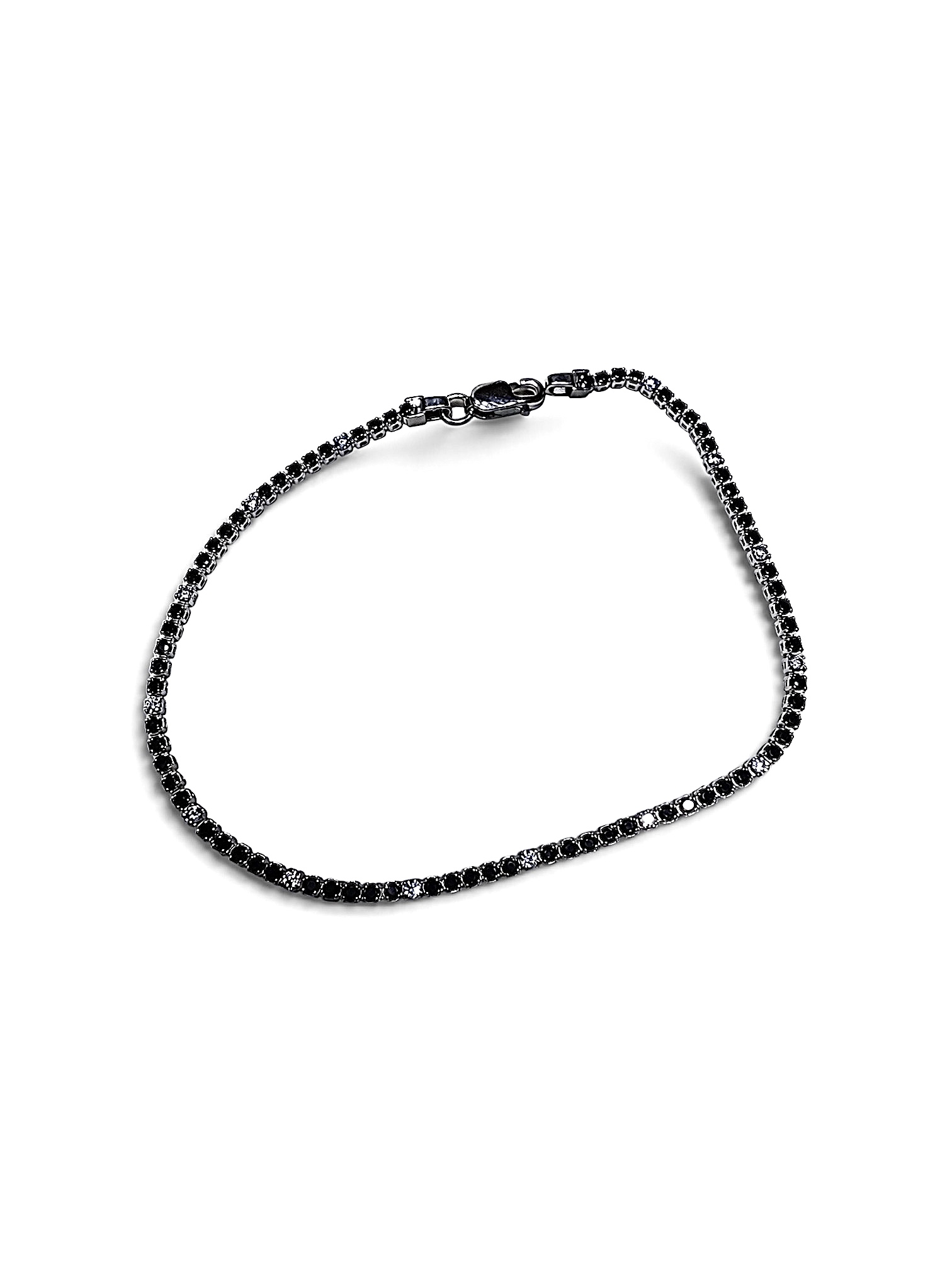Bracciale tennis oro BIANCO e zirconi Art. BRZ15