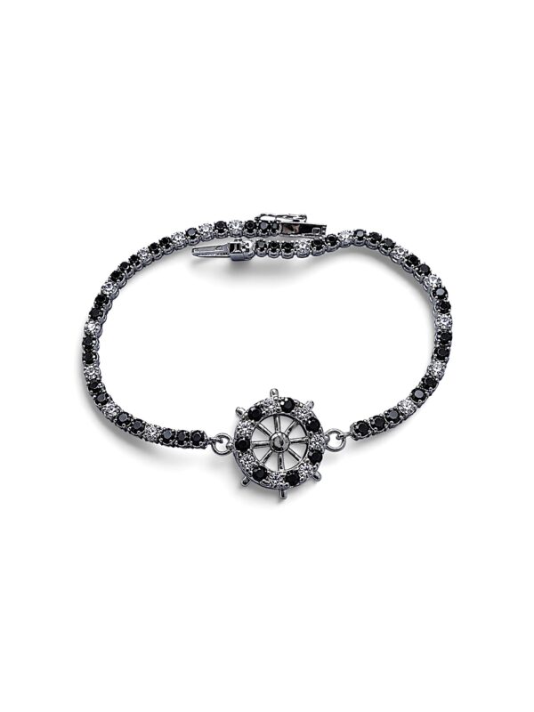 Bracciale tennis oro BIANCO e zirconi Art. BRZ16