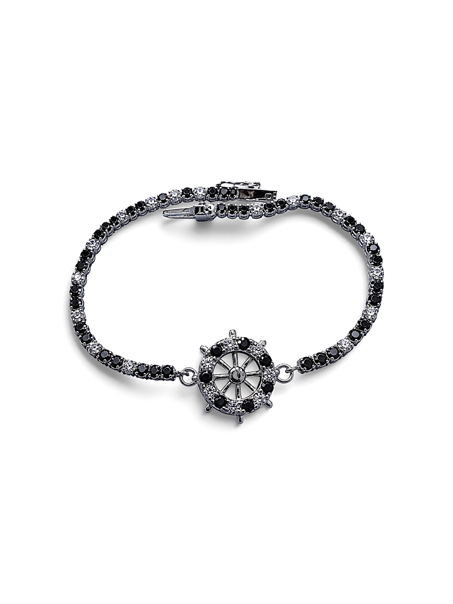 Bracciale tennis oro BIANCO e zirconi Art. BRZ16