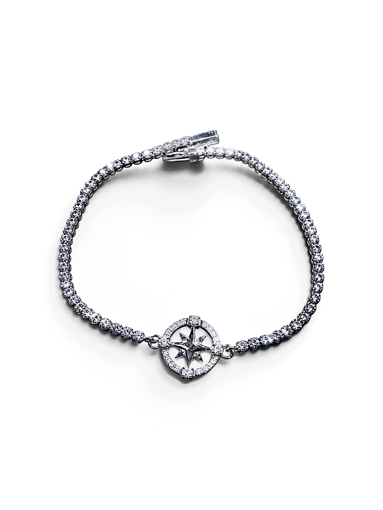 Bracciale tennis oro BIANCO e zirconi Art. BRZ17
