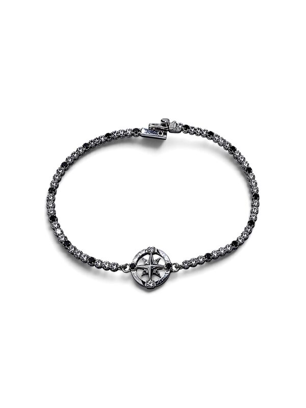Bracciale tennis oro BIANCO e zirconi Art. BRZ18
