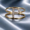 Anello iniziale in oro e diamanti art. AN-P G