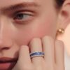 Anello veretta zaffiro e diamanti BELLE EPOQUE Art. 134942