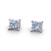 Earrings with diamonds and aquamarine GEMS ART.OR1254