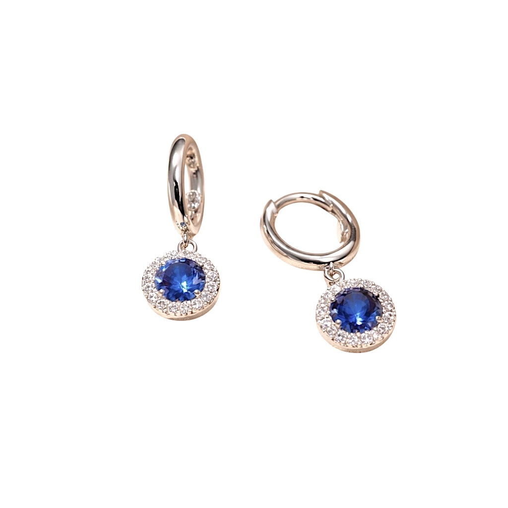 Orecchini   in oro 18 kt e zirconi Art. OR43