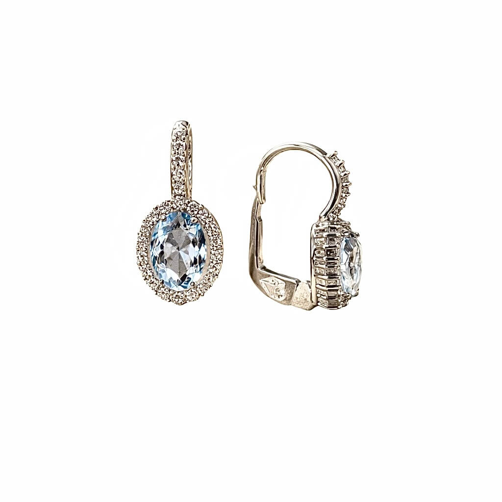 Orecchini  PONTE  in oro 18 kt e zirconi Art. OR39