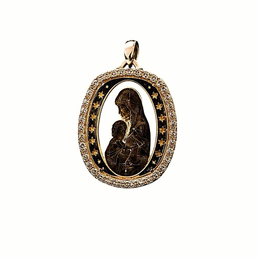 Medaglia sacra  in oro 18 kt art. MEDAGLIA25
