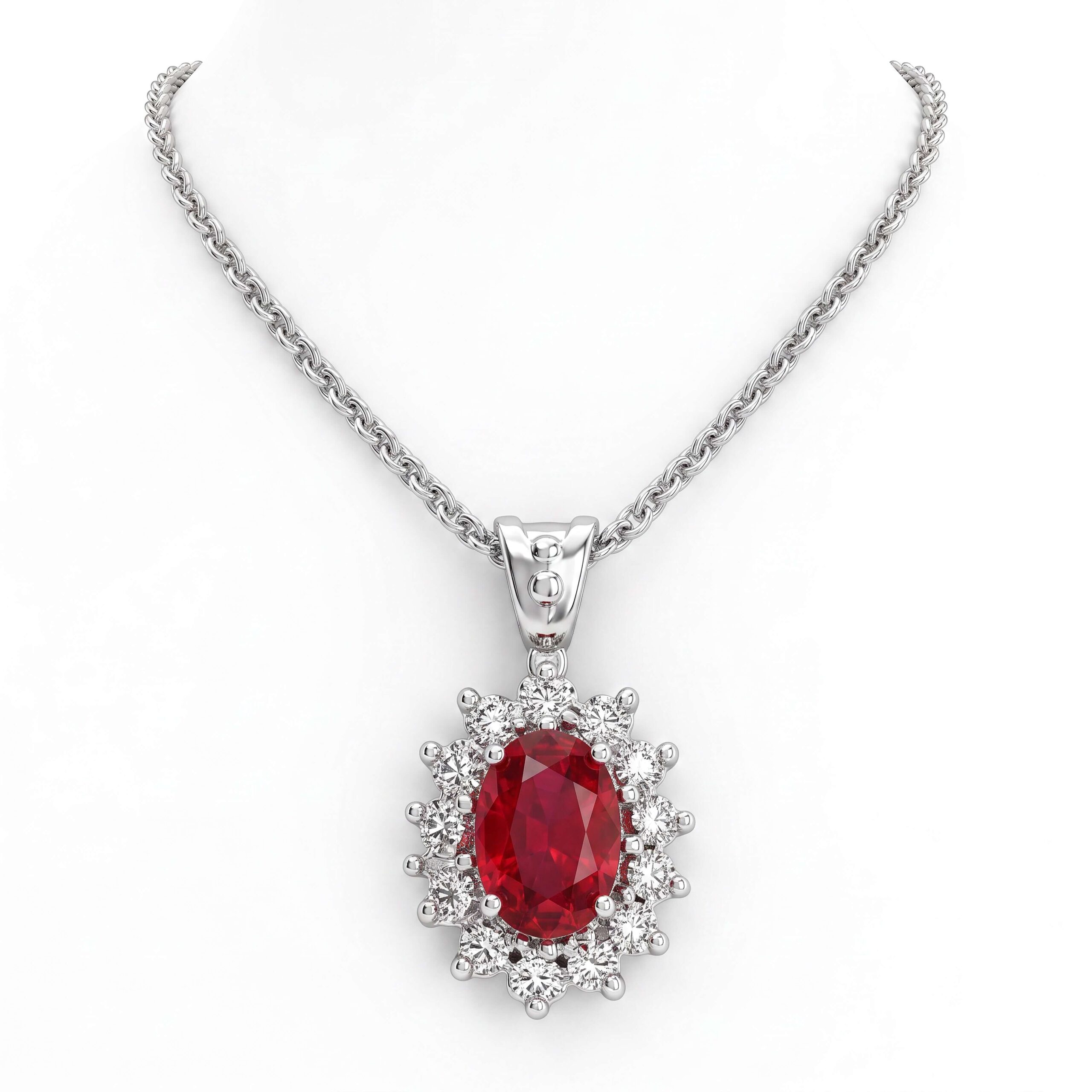 Girocollo Rubini Oro e Diamanti BON TON  Art. CD260