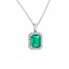 Emerald Pendant White Gold BON TON Art. CD538