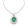 Emerald pendant in white gold and diamonds BON TON Art. CD111
