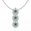 BELLE EPOQUE White Gold Diamond Trilogy Pendant Art. CD316