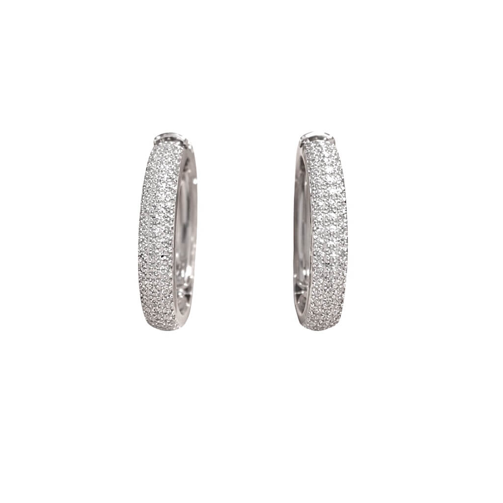 Orecchini  cerchio  in oro 18 kt Art. ORCE34