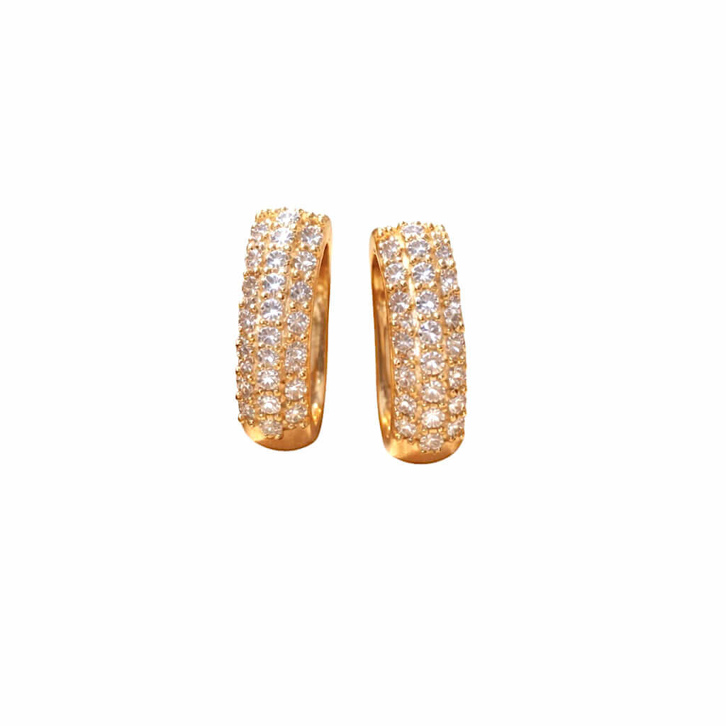 Orecchini  cerchio  in oro 18 kt Art. ORCE30