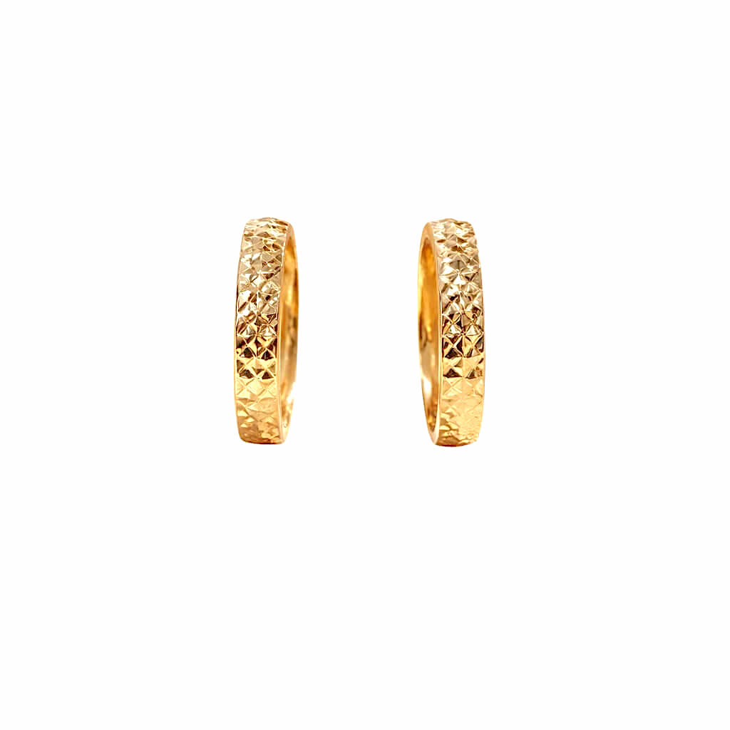 Orecchini  cerchio  in oro 18 kt Art. ORCE33