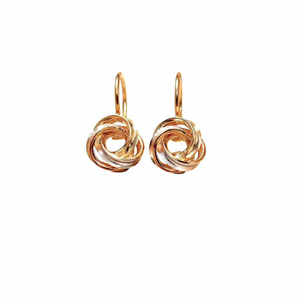 Orecchini  tre colori in oro 18 kt Art. OR12