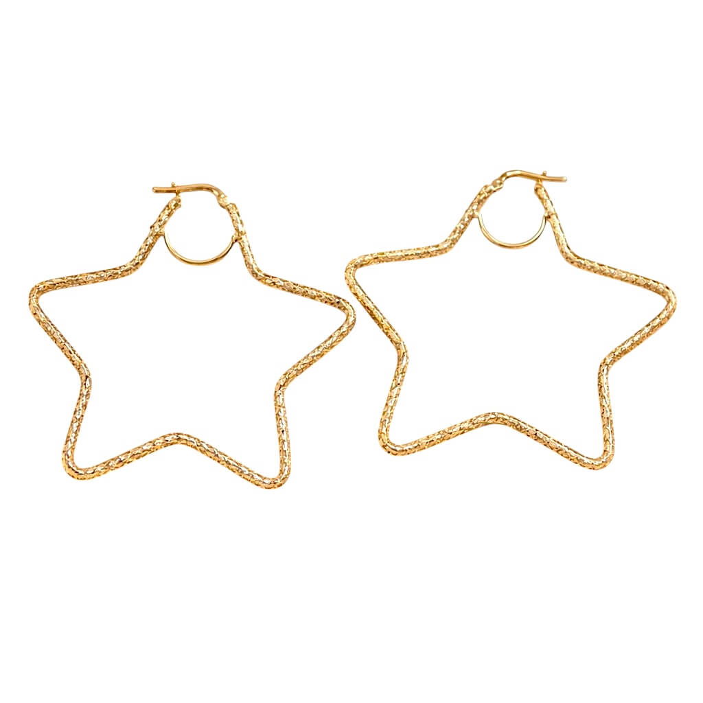 Orecchini a STELLA in oro giallo 18 kt Art. OR24