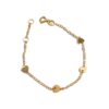 BRACCIALE BIMBO BIMBA IN ORO 18KT CIPOLLA DAL 1950 GIOIELLIERI PALERMO 2 gioielleria palermo Bracciale bimbo/bimba CUORICINI oro giallo Art. CEBR140