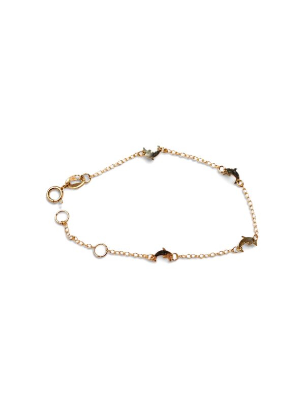 Bracciale bimbo/bimba DELFINI oro giallo  Art. CEBR141