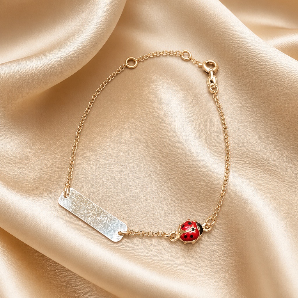 BRACCIALE TARGHETTA BIMBO/BIMBA  IN ORO 18 KT art. CEBR101