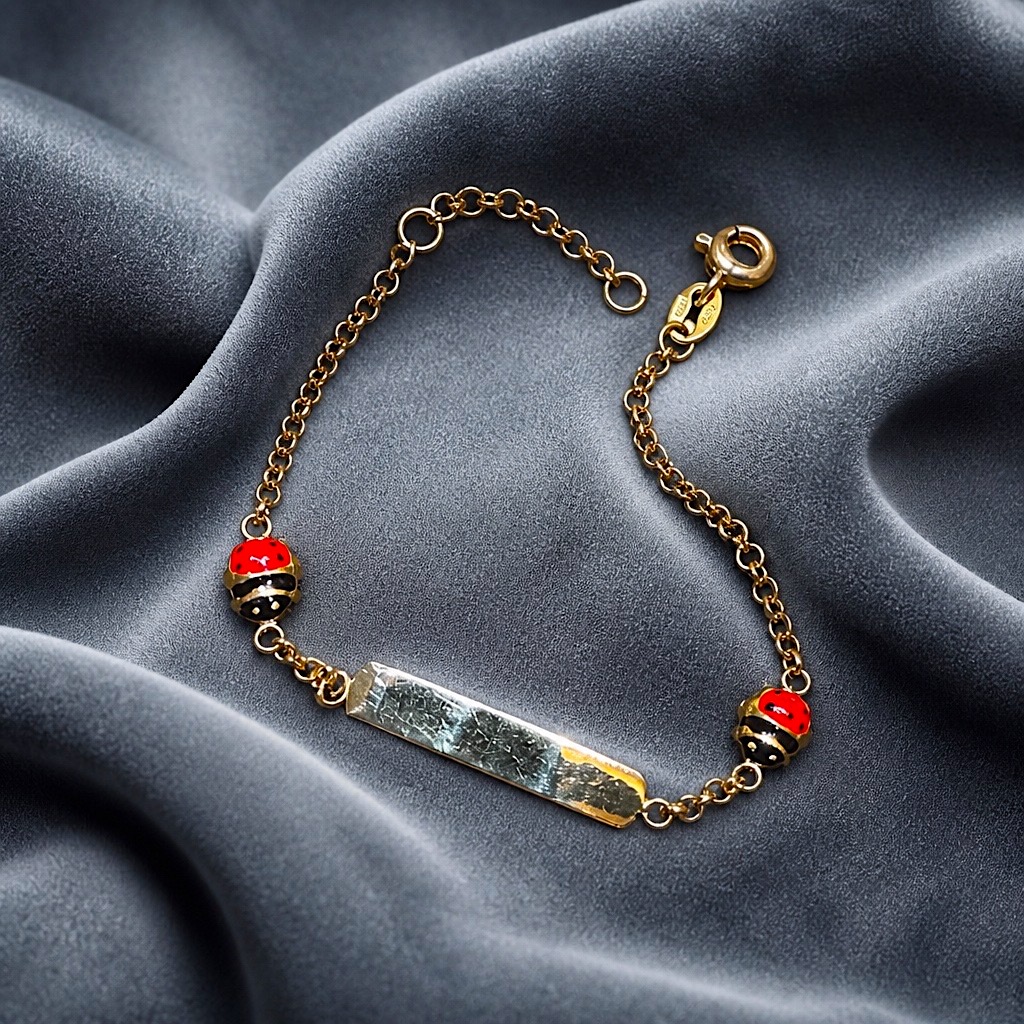BRACCIALE TARGHETTA BIMBO/BIMBA  IN ORO 18 KT art. CEBR100