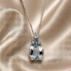 Girocollo Acquamarina Oro e Diamanti GEMME Art. CL2909