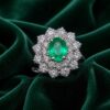 Anello smeraldo e diamanti  BON TON art. AN748