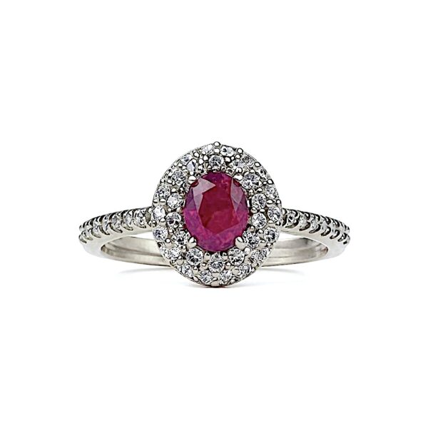 ANELLO RUBINO E DIAMANTI ORO BON TON  ART. AN2710-1