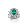 Anello smeraldo e diamanti  BON TON art. AN748