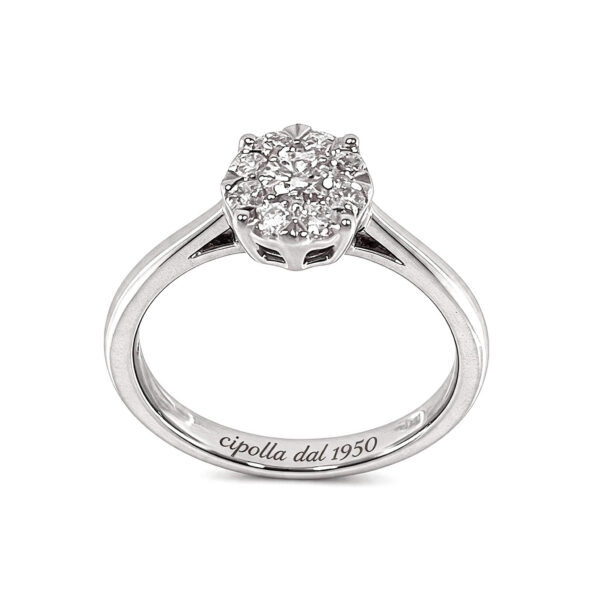 Anello solitario SETA di diamanti art. 134711