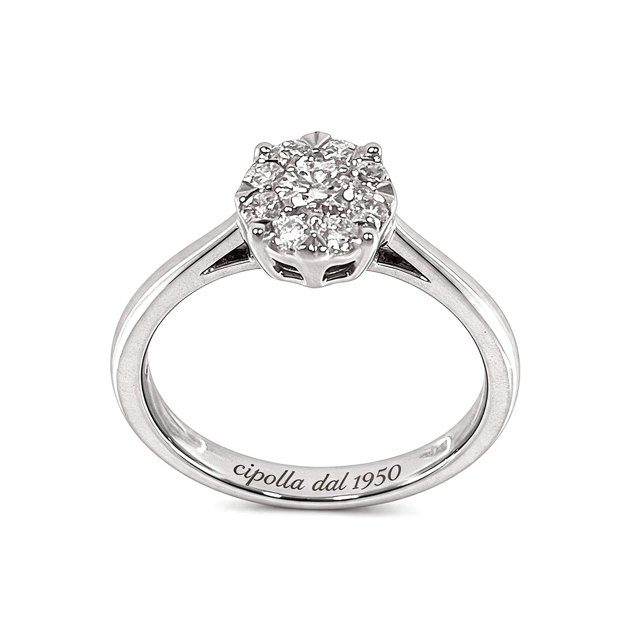 Anello solitario SETA di diamanti art. 134711