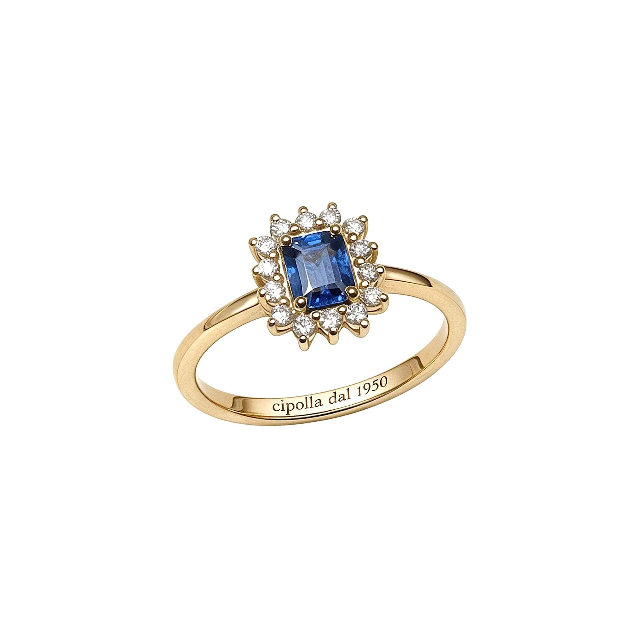Anello zaffiro e diamanti BON TON Art.ANZG1