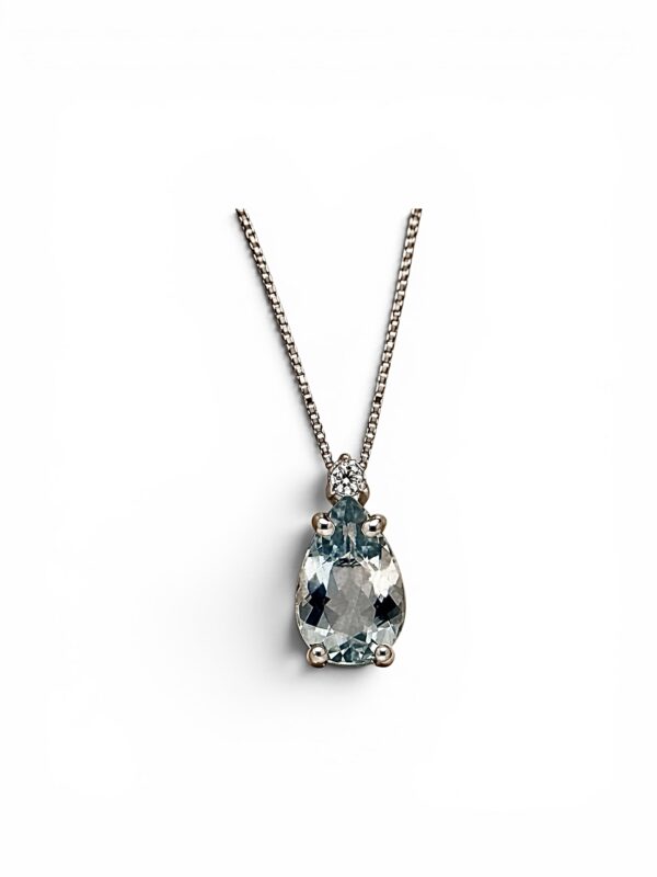 Girocollo Acquamarina Oro e Diamanti GEMME Art. CL2909