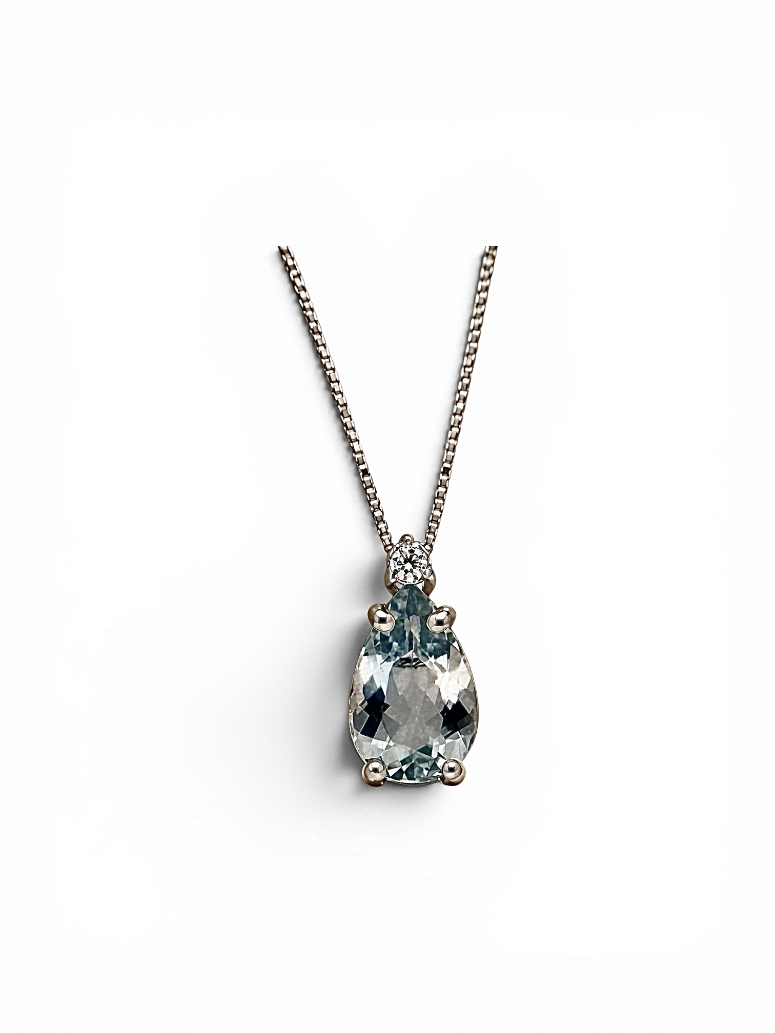Girocollo Acquamarina Oro e Diamanti GEMME Art. CL2909