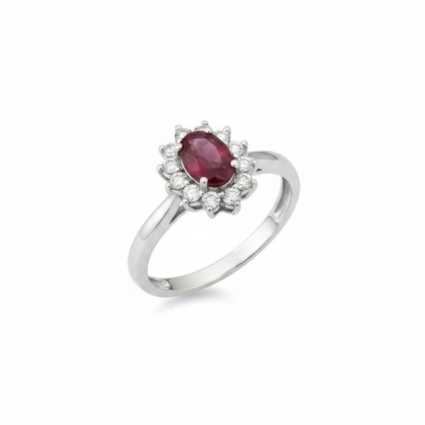 Anello rubino  diamanti e oro  BON TON art. AN1312