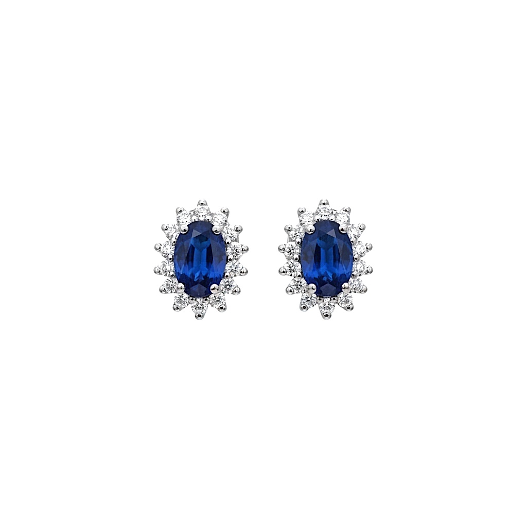 Orecchini zaffiri e Diamanti BON TON Art. 7665/OZ