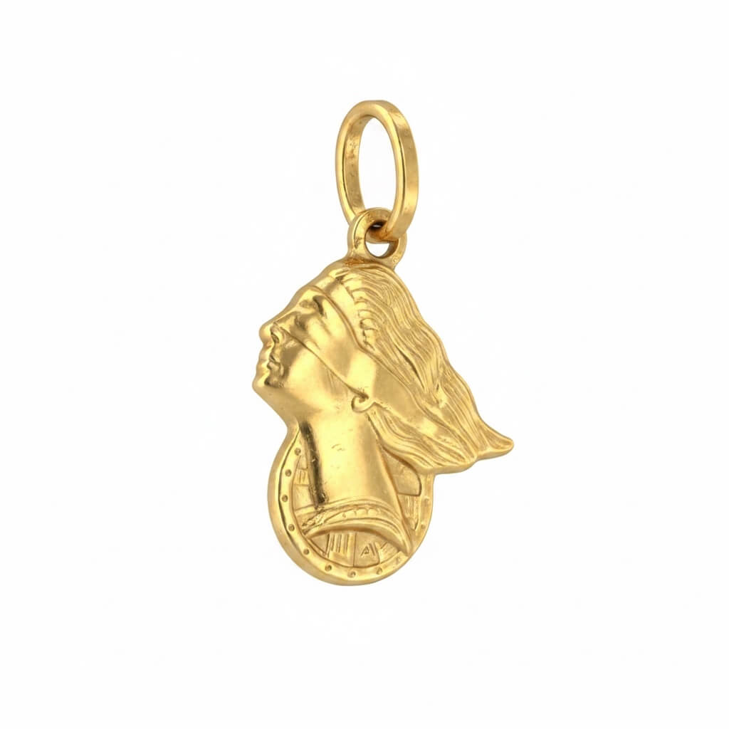 PENDENTE DEA BENDATA ORO GIALLO PALERMO CIPOLLA GIOIELLI gioielleria palermo PENDENTE-DEA-BENDATA-ORO-GIALLO-PALERMO-CIPOLLA-GIOIELLI