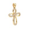 pendente croce oro palermo donna cipolla gioielli 1 gioielleria palermo Pendente Croce in oro 18Kt art. CROCEZ5
