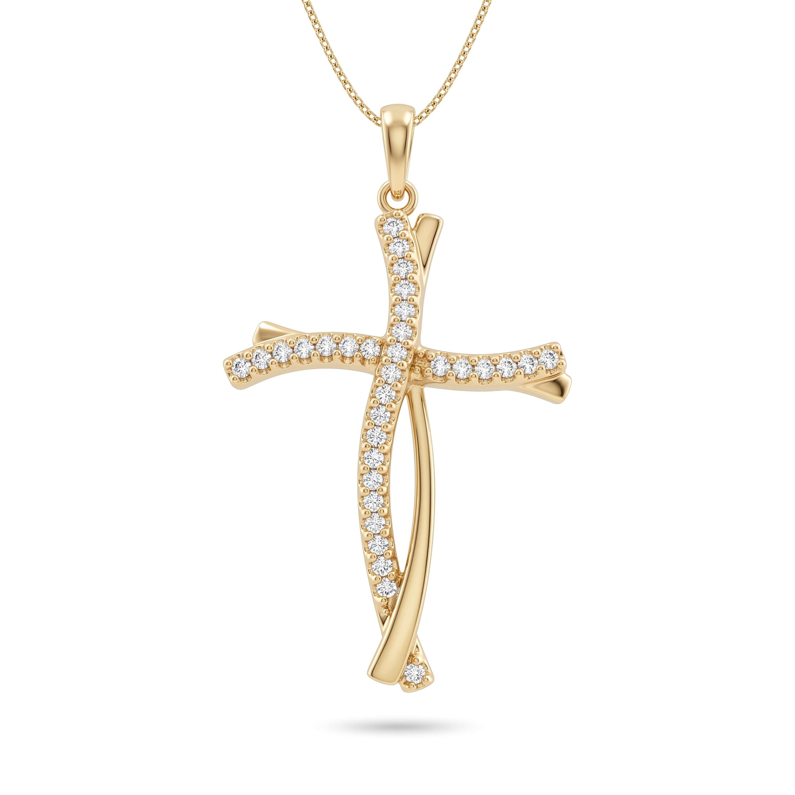 Pendente Croce in oro 18Kt art. CROCEZ6