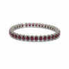 Bracciale tennis oro bianco e rubini naturali BON TON Art. 136279