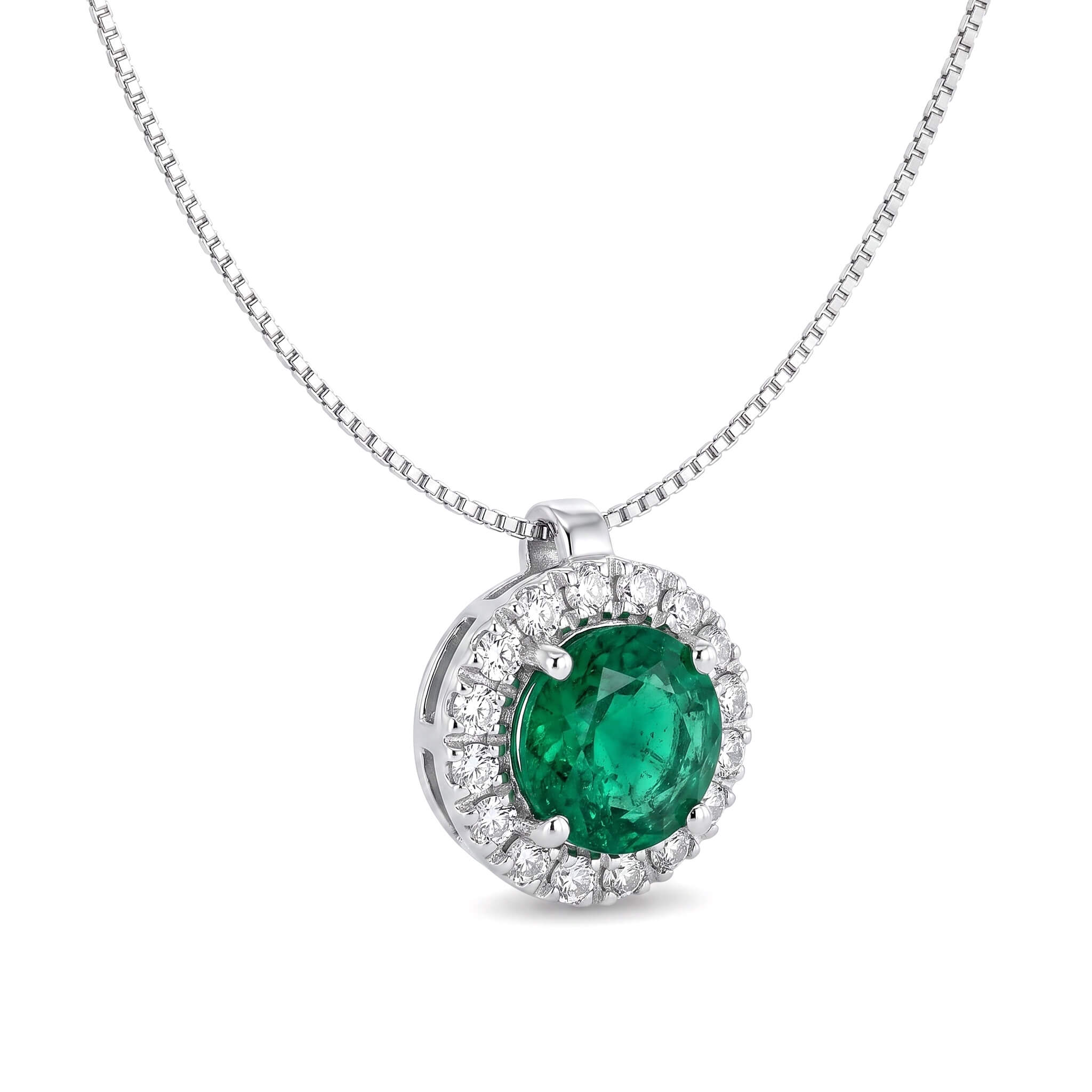 Girocollo con smeraldi e diamanti BELLE EPOQUE art. CD473
