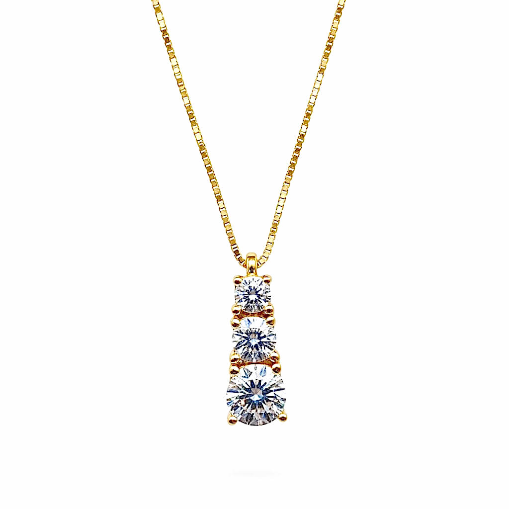 GIROCOLLO CON PENDENTE IN ORO 18KT ART. CECL71