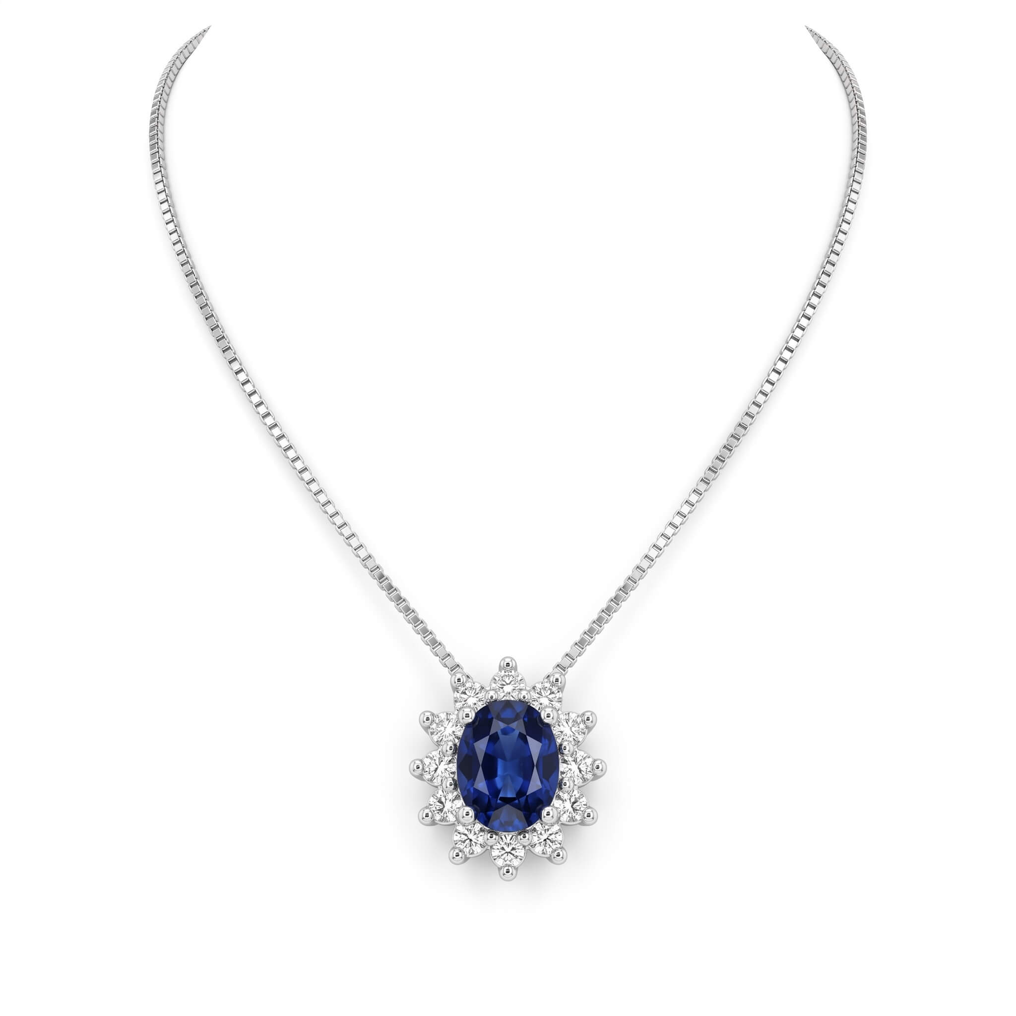 Girocollo Zaffiro Oro e Diamanti BON TON Art. 7664/CZ