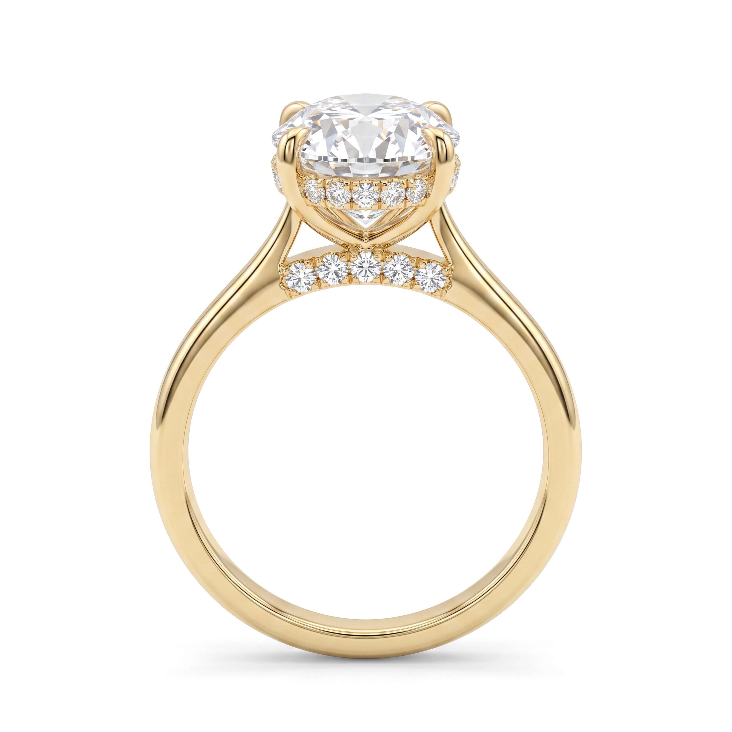 Anello solitario di diamanti art.ANSOLOV1