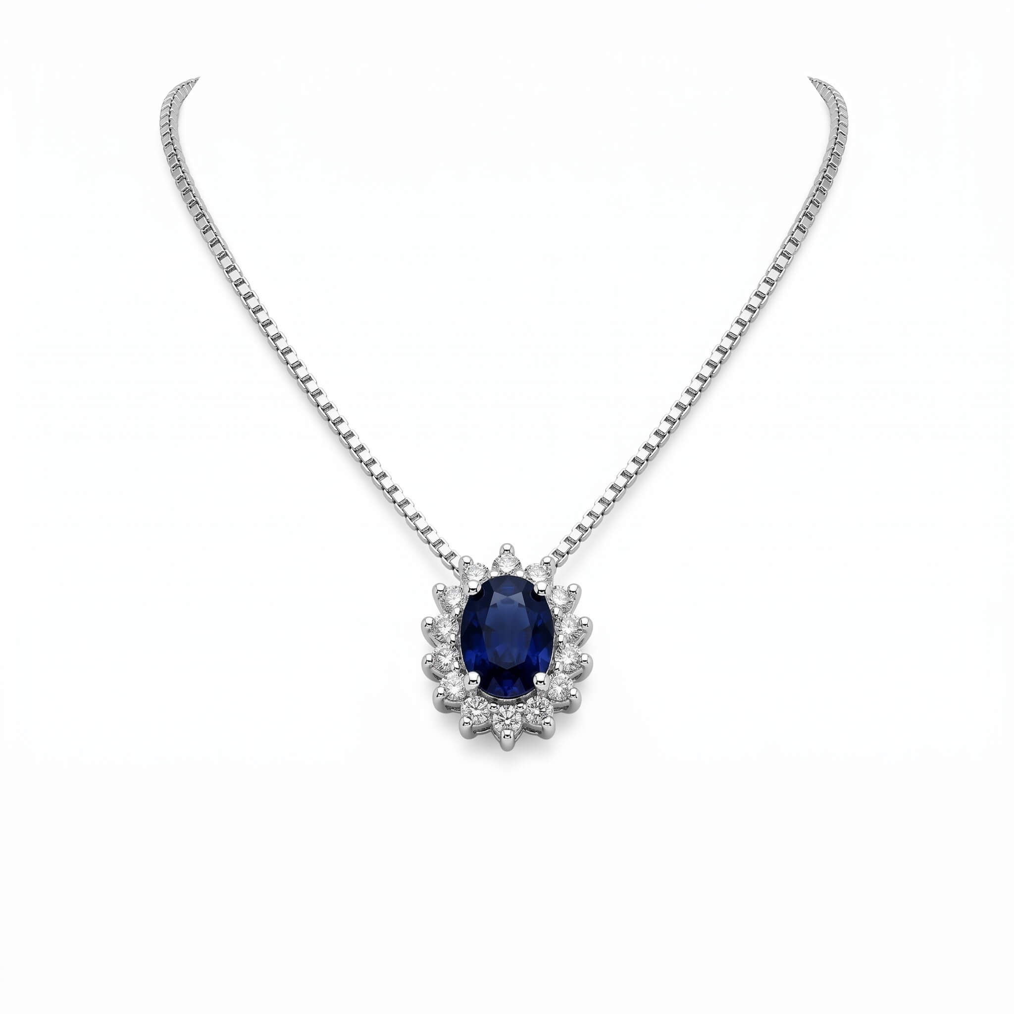 Girocollo Zaffiro Oro e Diamanti BON TON Art. 7665/CZ