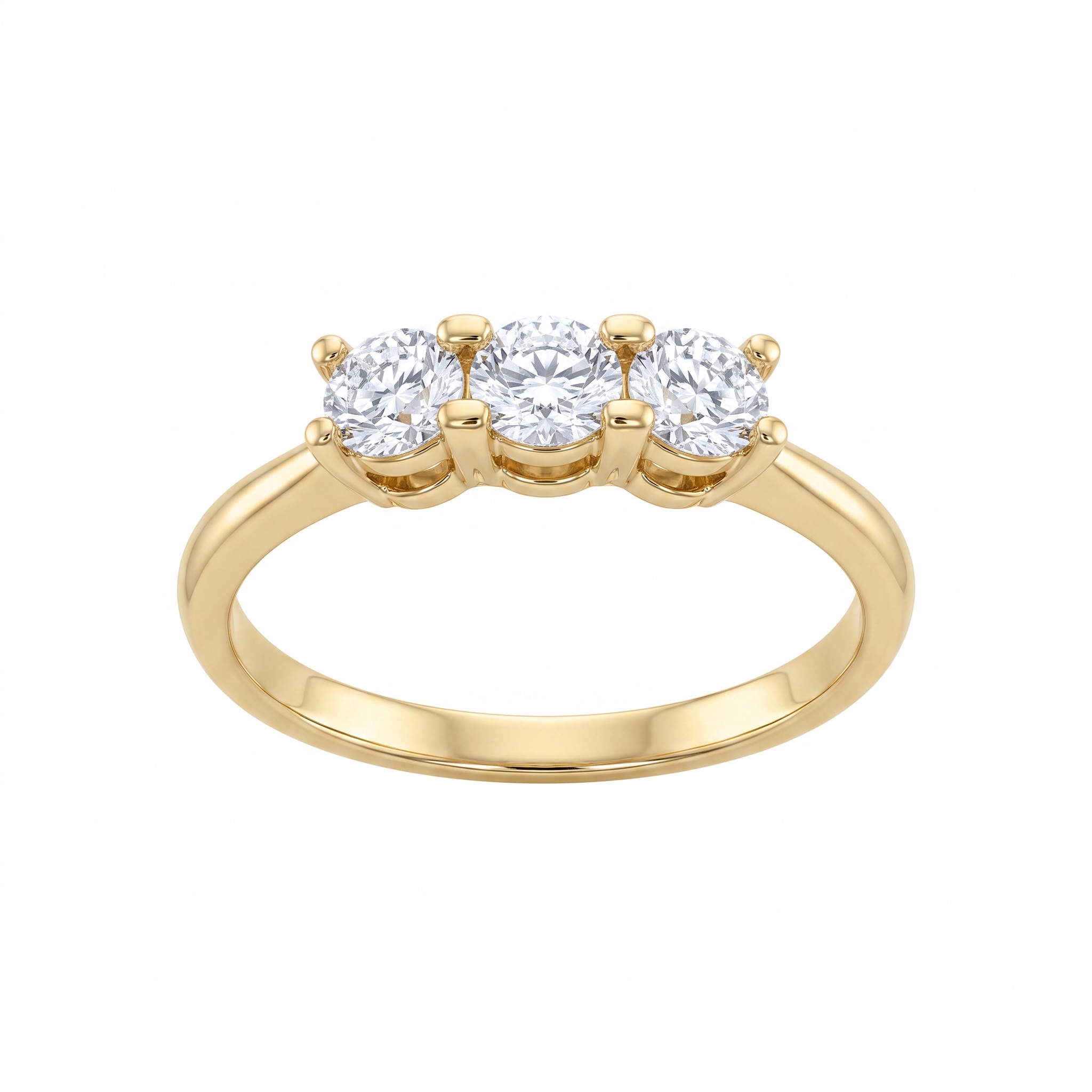 ANELLO TRILOGY IN ORO 18 KT E  ZIRCONI ART. ANELLOZ61