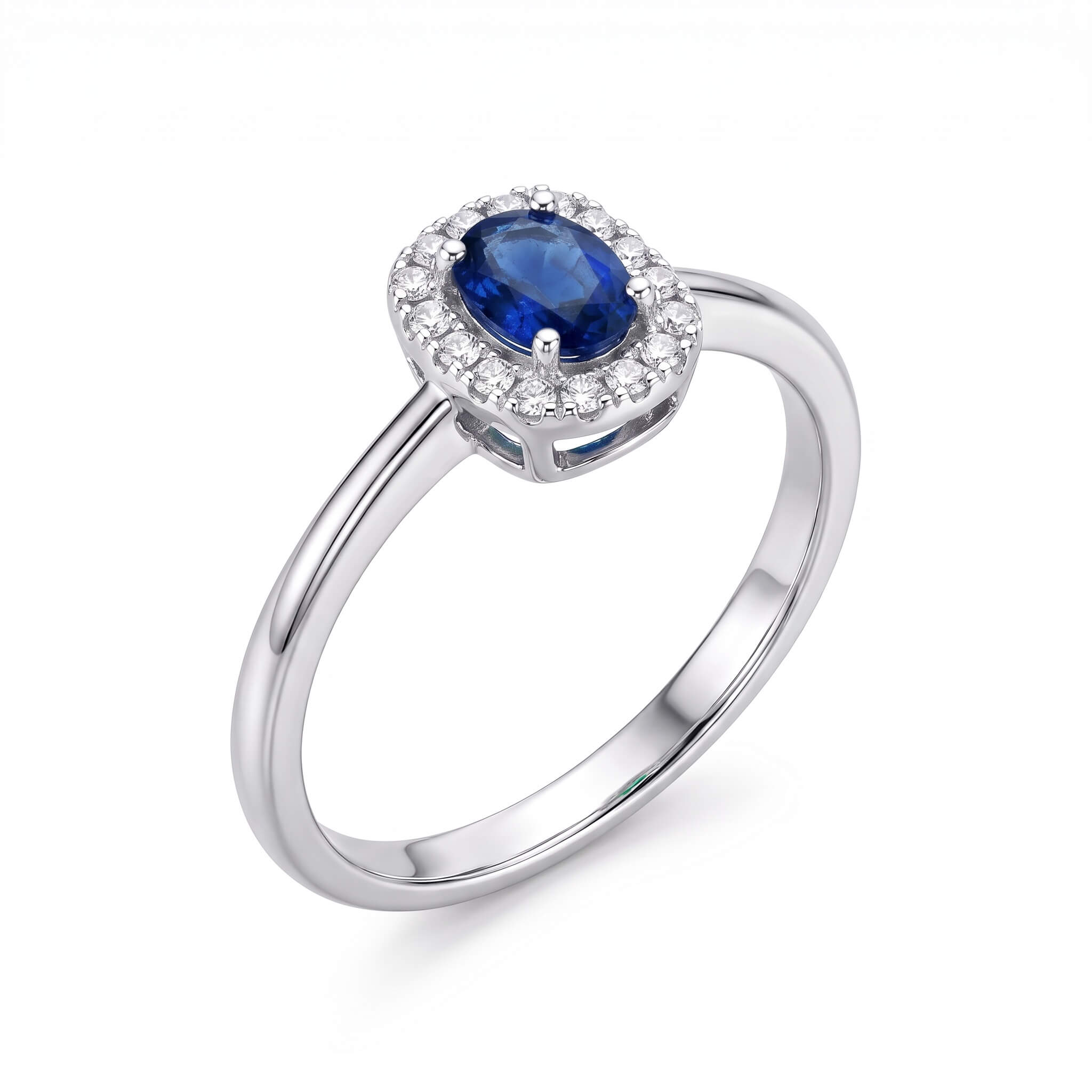 Anello zaffiro e diamanti in oro BELLE EPOQUE ART. AN3048Z3