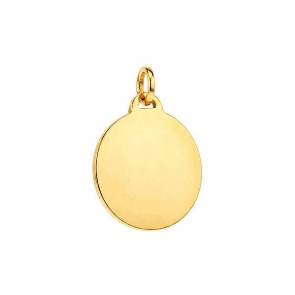 Medaglia liscia  in oro 18 kt art. MEDAGLIA33